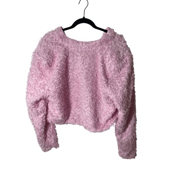 NWT ELOQUII Barbie Pink Women's Plus Size Quarter Zip Cropped Jacket - Picture 9 of 9